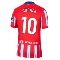 Camisa de Futebol Atletico Madrid Angel Correa #10 Equipamento Principal 2024-25 Manga Curta